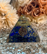 Load image into Gallery viewer, Orgone Energy Lapis Lazuli Pyramid
