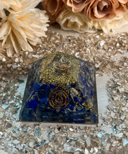 Load image into Gallery viewer, Orgone Energy Lapis Lazuli Pyramid
