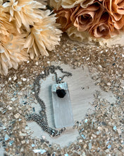 Load image into Gallery viewer, Selenite &amp; Black Tourmaline Necklace
