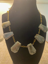 Load image into Gallery viewer, Labradorite Chunk Necklace
